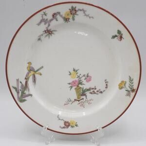 Antique Jean Pouyat Limoges France Oriental Birds Dinner Plate
